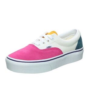 Vans Two-Tone Pink White Blue Low-Top Sneakers